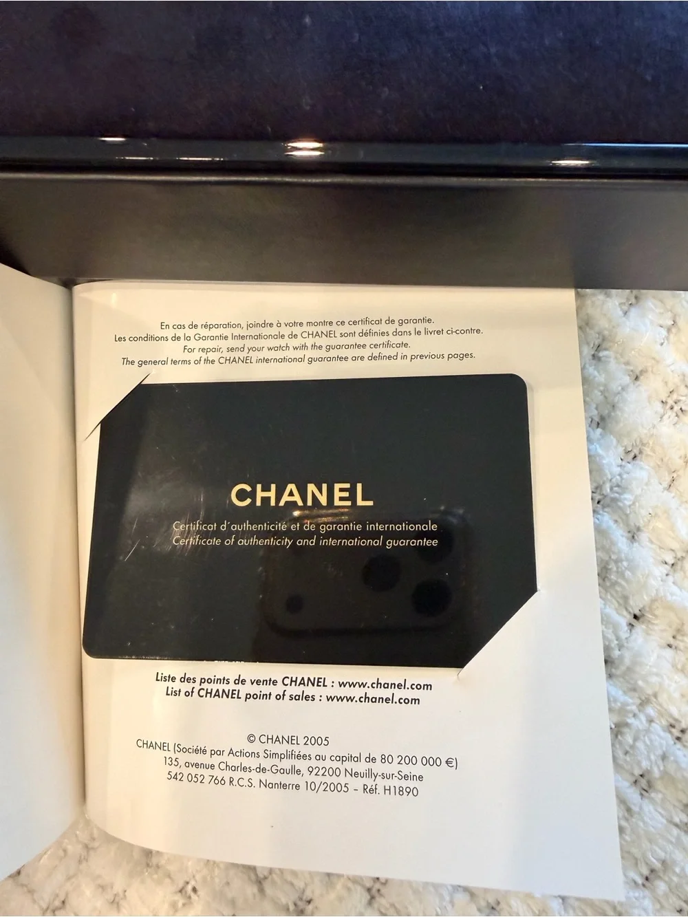 CHANEL White Ceramic Diamond Bezel J12-Style Watch